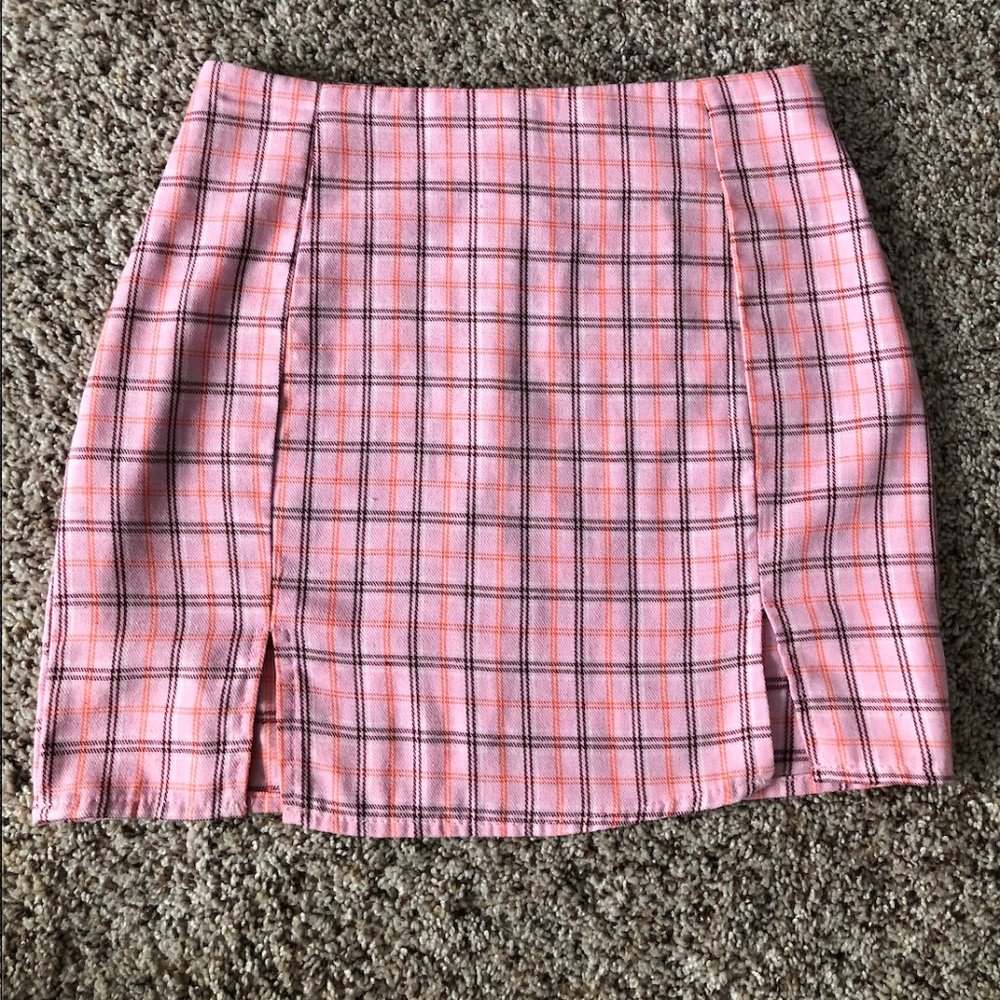 XS Plaid Mini Skirt